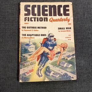 Science Fiction Quarterly Pulp Robot Cover May 1954 Alex Schomburg Cover